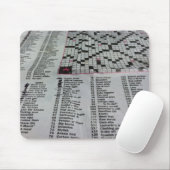 Morgen-Zeitungs-Kreuzworträtsel Mousepad (Mit Mouse)