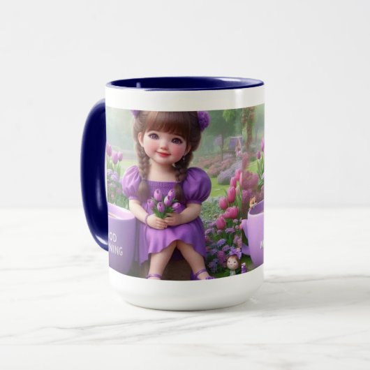 Morgen Zenith: Mit frischer Energie Ihren Morgengr Tasse (Vorderseite Links)