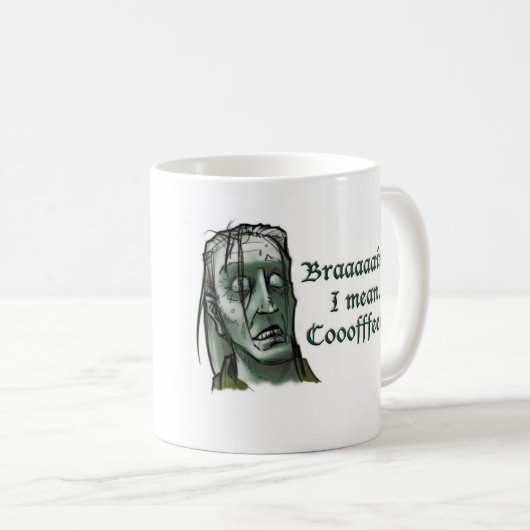 Morgen-Zombie-Tasse 1,0 Kaffeetasse (VorderseiteRechts)