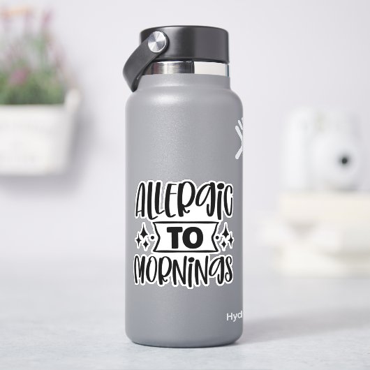 Morgenallergie Aufkleber (HydroFlask)