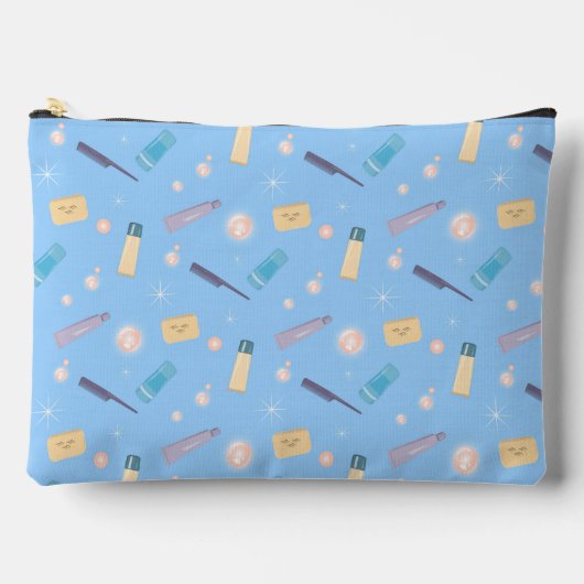 Morgenbad Ritual Toilettenartikel Collage Zubehörtasche (Vorderseite)