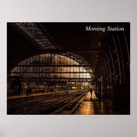 Morgenbahnhof Poster (Vorne)