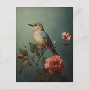 Morgenblauer Vogel  Postkarte