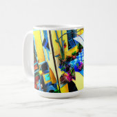 Morgenblick vom Cinque Terre Balcony Kaffeetasse (Vorderseite Links)