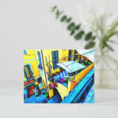 Morgenblick vom Cinque Terre Balcony Postkarte (Stehend Vorderseite)