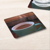 Morgenbraun - Kaffee oder Tee - Untersetzer (angewinkelt)