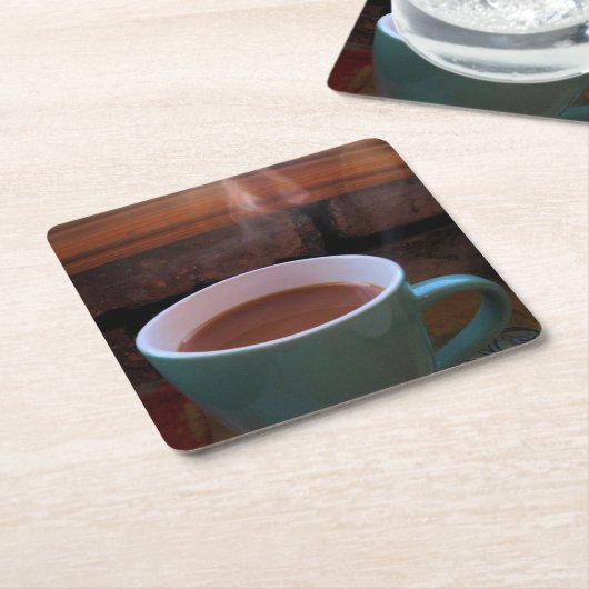 Morgenbraun - Kaffee oder Tee - Untersetzer (angewinkelt)