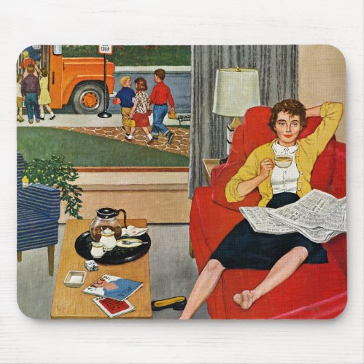 Morgencafépause Mousepad (Vorne)