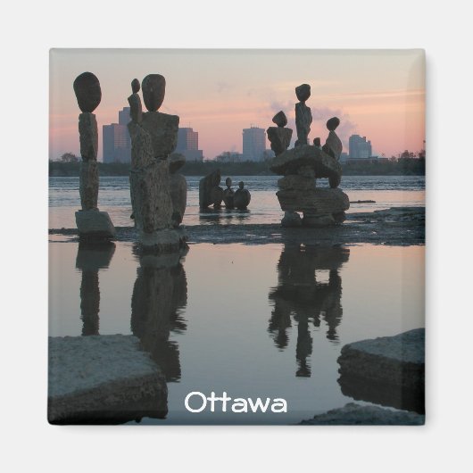 Morgendämmerung am Ottawa River. Magnet (Vorne)