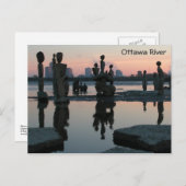 Morgendämmerung am Ottawa River. Postkarte (Vorne/Hinten)