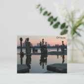 Morgendämmerung am Ottawa River. Postkarte (Stehend Vorderseite)