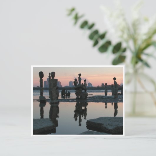 Morgendämmerung am Ottawa River. Postkarte (Stehend Vorderseite)