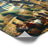 Morgendämmerung am Seebad Poster (Ecke)