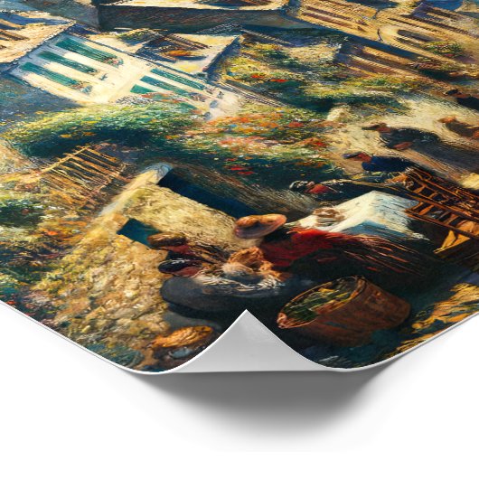 Morgendämmerung am Seebad Poster (Ecke)