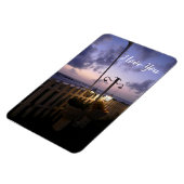 Morgendämmerung am Strand Magnet (Linke Seite)