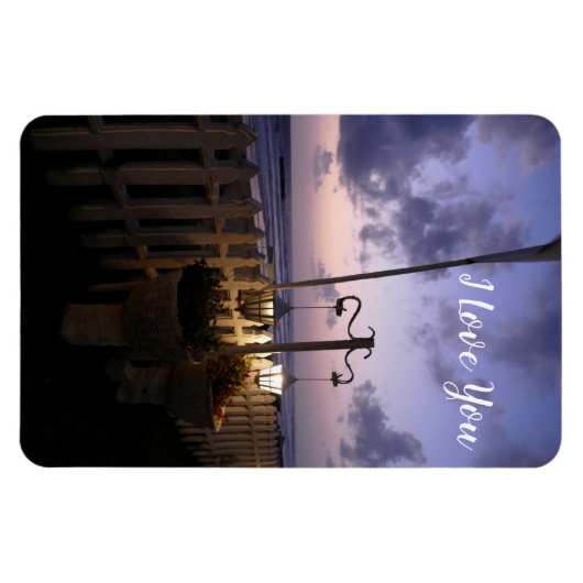 Morgendämmerung am Strand Magnet (Horizontal)