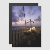 Morgendämmerung am Strand Magnetkarte (Vorne/Hinten)