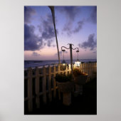 Morgendämmerung am Strand Poster (Vorne)