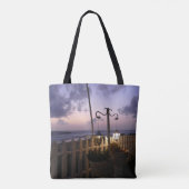 Morgendämmerung am Strand Tasche (Rückseite)