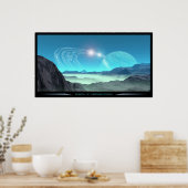 Morgendämmerung bei Ariase 2565 Poster (Küche)