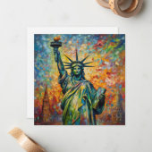 Morgendämmerung der Freiheit, Brauch Mitteilungskarte (Vorderseite/Rückseite Beispiel)