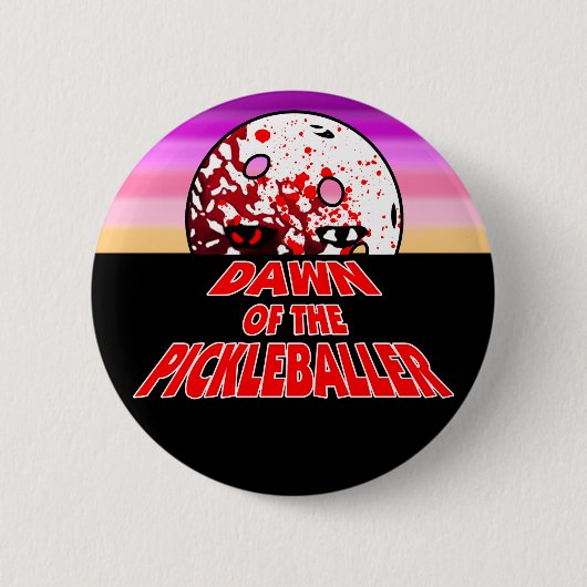 Morgendämmerung des Halloween-Horrors Zombie Button (Vorderseite)