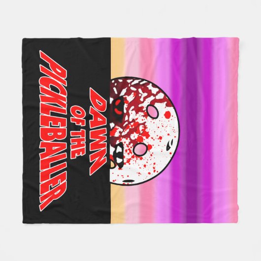 Morgendämmerung des Halloween-Horrors Zombie Fleecedecke (Vorderseite (Horizontal))