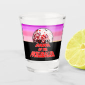 Morgendämmerung des Halloween-Horrors Zombie Schnapsglas (Vorderseite)