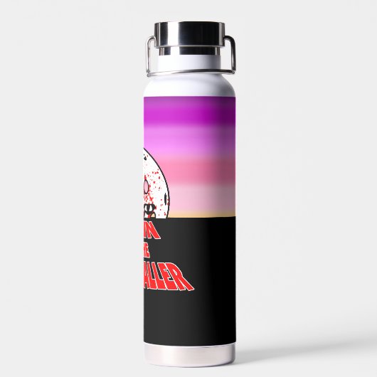 Morgendämmerung des Halloween-Horrors Zombie Trinkflasche (Rückseite)