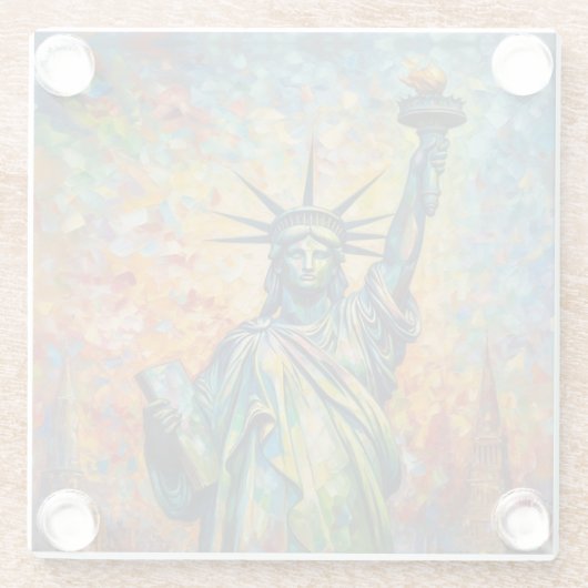 Morgendämmerung Glasuntersetzer (Rückseite)