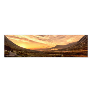 Morgendämmerung Glencoe, Lochaber, Schottland Fotodruck