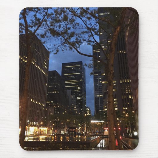 Morgendämmerung im Rockefeller Center NYC Architec Mousepad (Vorne)
