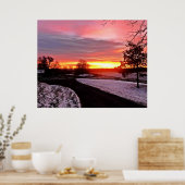 MORGENDÄMMERUNG IM WINTER POSTER (Küche)
