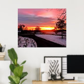MORGENDÄMMERUNG IM WINTER POSTER (Heimbüro)