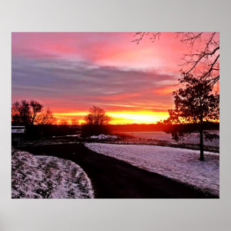MORGENDÄMMERUNG IM WINTER POSTER