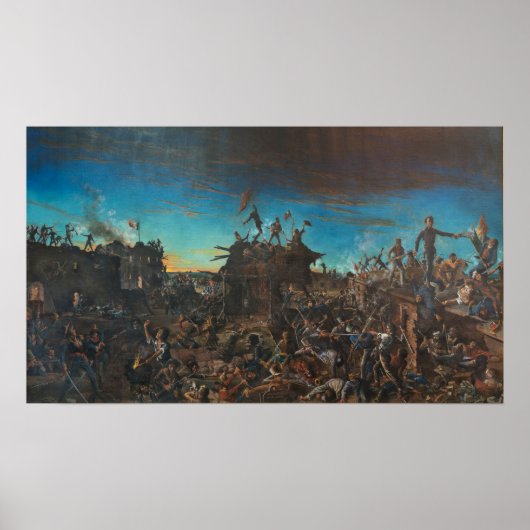 Morgendämmerung in Alamo Poster (Vorne)