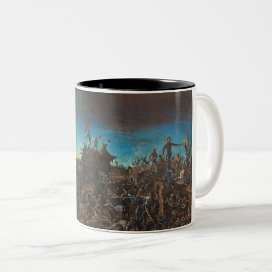 Morgendämmerung in Alamo Zweifarbige Tasse (VorderseiteRechts)
