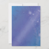 Morgendämmerung in Blauer Hochzeit Das Datum speic Save The Date (Rückseite)