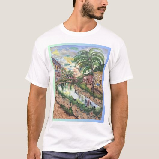 Morgendämmerung in Caribbean T-Shirt (Vorderseite)