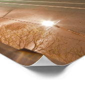 Morgendämmerung in der Hauptstraße von Bismarck, N Poster (Ecke)