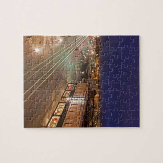 Morgendämmerung in der Hauptstraße von Bismarck, N Puzzle (Horizontal)