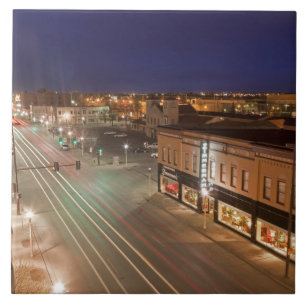 Morgendämmerung in der Main Street von Bismarck,  Fliese