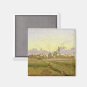 Morgendämmerung in Neubrandenburg Magnet (Vorderseite/Rückseite)