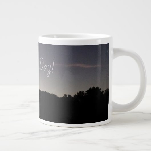 Morgendämmerung Jumbo-Tasse (Rechts)