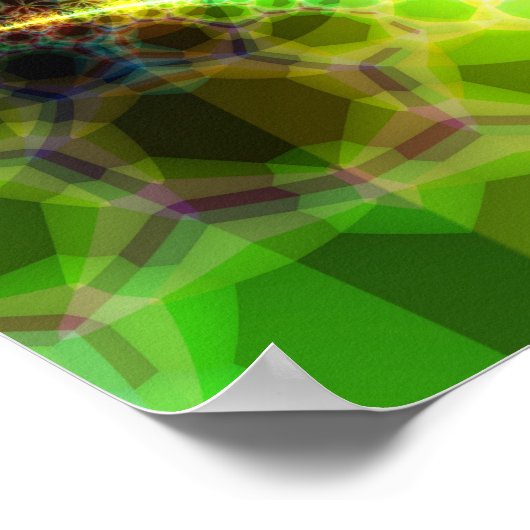 Morgendämmerung - Limon & Gold Emerge Poster (Ecke)