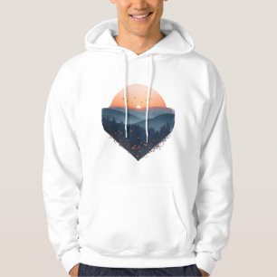 Morgendämmerung über den Gipfeln – Illustration de Hoodie