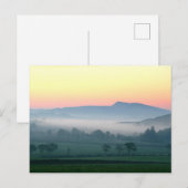 Morgendämmerung über Hadrians Wall Postkarte (Vorne/Hinten)