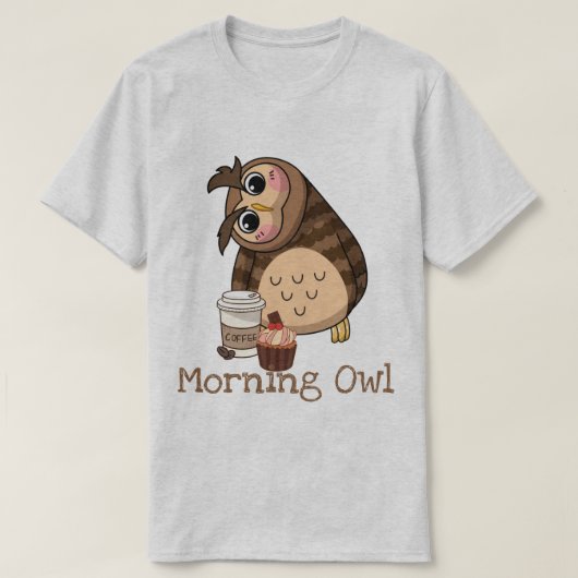 morgendlicher Owl-T - Shirt (Design vorne)