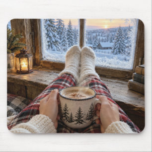 Morgendliches Heißgetränk Schokolade Mousepad