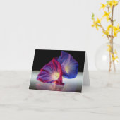 MORGENE GLORY-BLUME KARTE (Gelbe Blume)